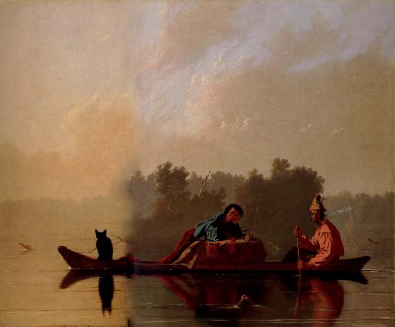 George Caleb Bingham Marchands de fourrures descendant le Missouri oil painting image
